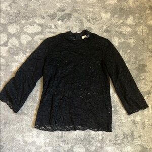 Elegant Black Lace Top